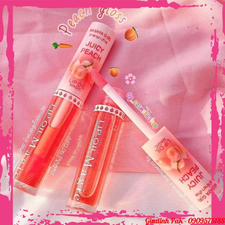 [New] Son Dưỡng Môi Có Màu Tráo Đào Lip Oil Magic Hasaya Girl Môi Căng Mọng | BigBuy360 - bigbuy360.vn