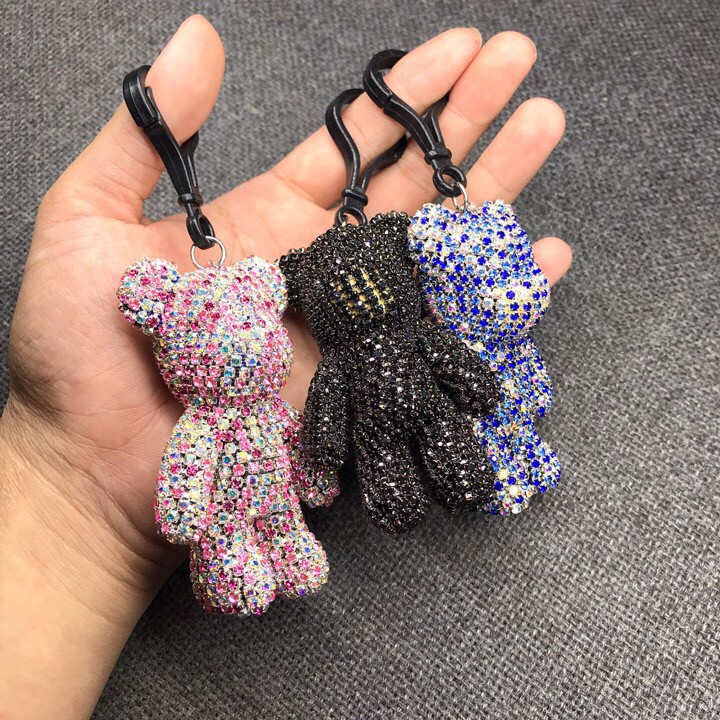 Móc khoá Bearbrick đính đá handmade