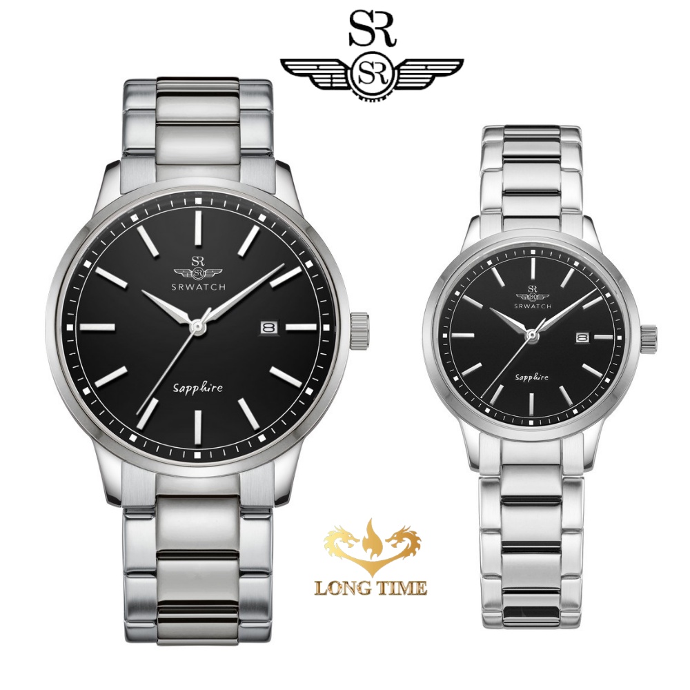 Đồng hồ đôi SRWATCH SL3009.1101CV nữ và SG3009.1101CV nam , mặt kính sapphire , chống trầy , chống nước , bảo hành 1 năm