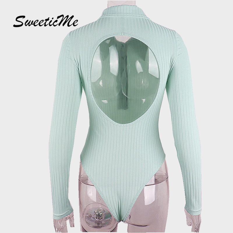 Bodysuit cổ polo cài nút ôm dáng ngọt ngào cho nữ | BigBuy360 - bigbuy360.vn