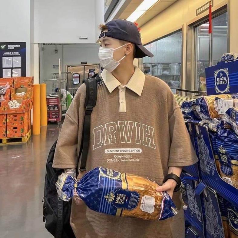 Áo polo tay lỡ phối cổ DR KA