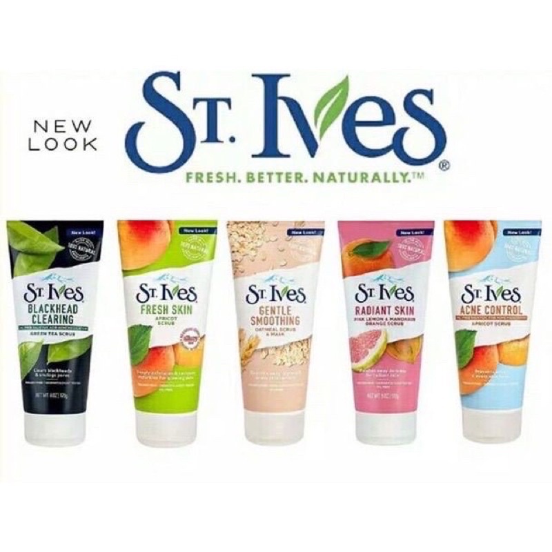 Sữa Rửa Mặt Tẩy Da Chết ST.Ives Thiên Nhiên 170G