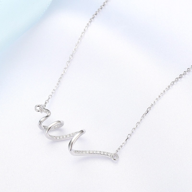 Dây chuyền bạc Mon Lilas sóng biển D0420007