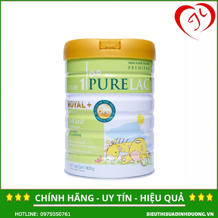 [CHÍNH HÃNG] Sữa PureLac Royal+ (Stage 1) 800g (Date Mới)