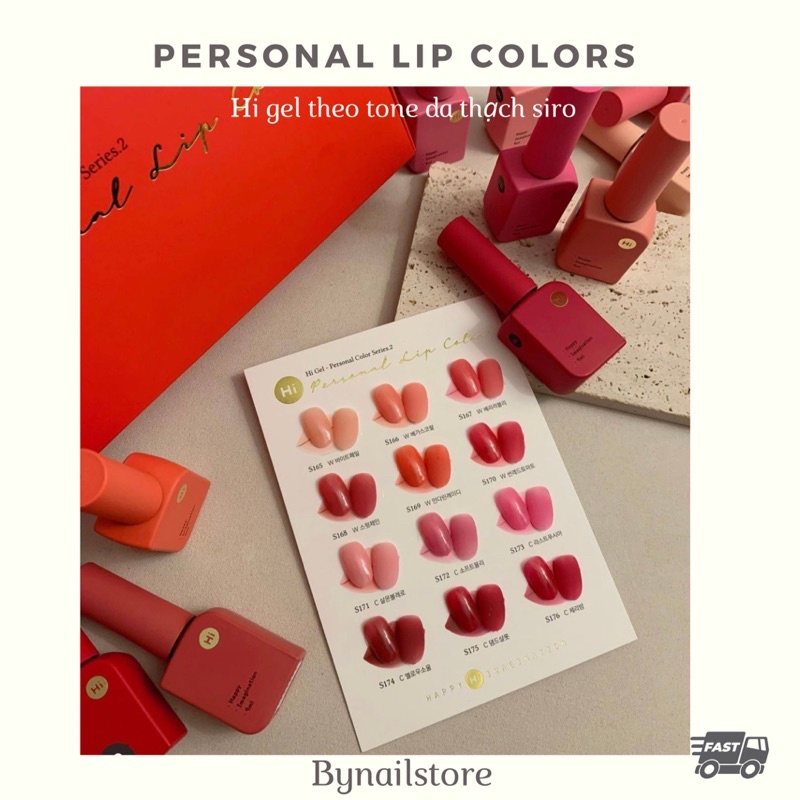 Sơn gel thạch siro cao cấp Hàn Quốc không kén da tách lẻ collection Personal lip color (1pcs)