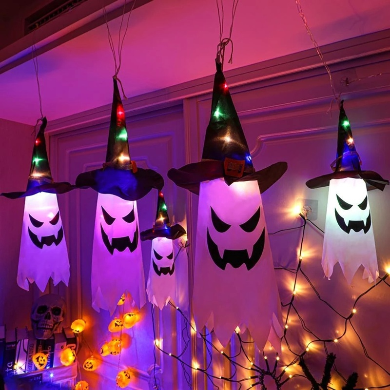 [Mới] Đèn Lồng Dạ Quang Treo Trang Trí Tiệc / Halloween Nhiều Chế Độ Sáng Tạo DIY