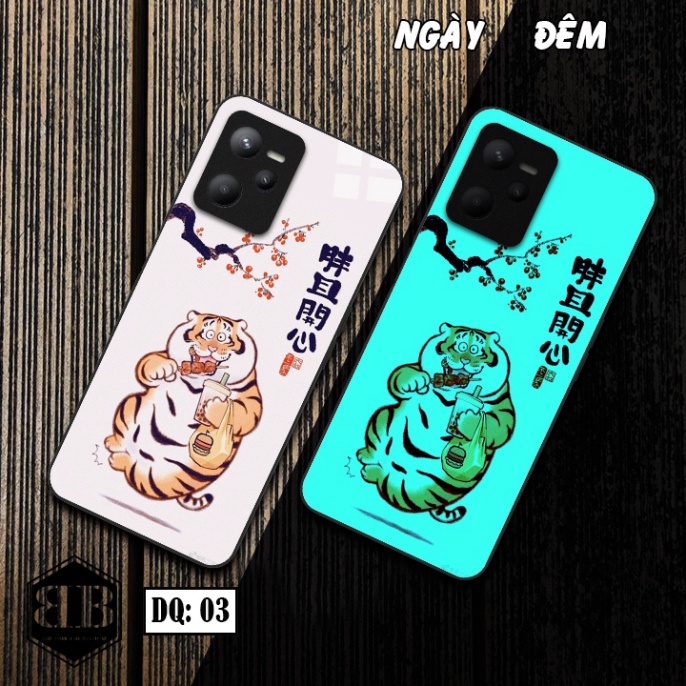 Ốp lưng kính Dạ Quang Realme C35 phát sáng trong đêm không thể chất hơn