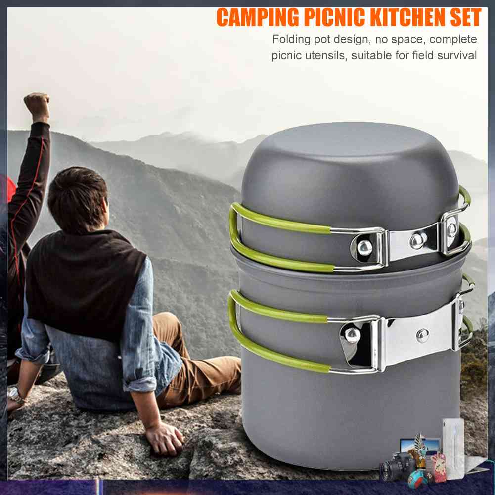 Bộ 2 Dụng Cụ Nấu Ăn Dã Ngoại