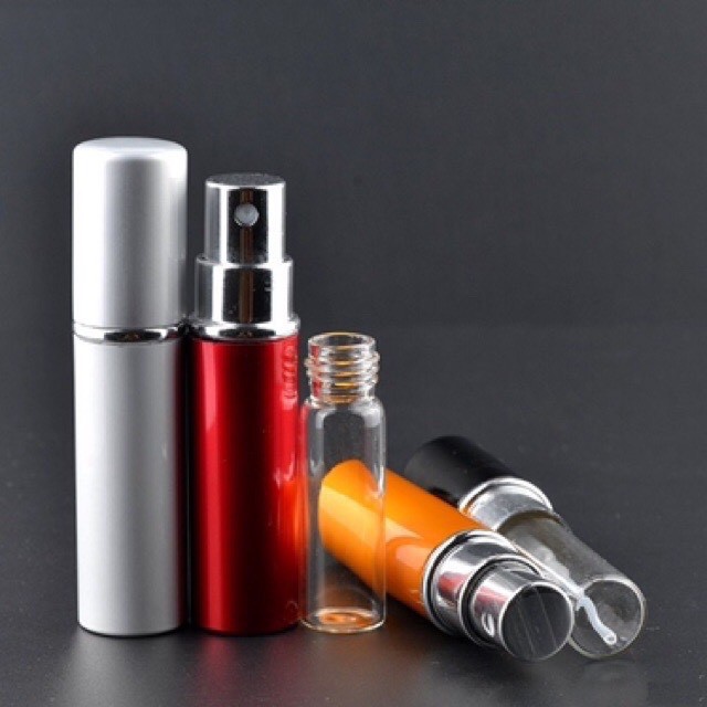 Chai Chiết Nước Hoa Vỏ Nhôm 5ml [FREE SHIP] 2 Lớp Thủy Tinh Bên Trong | BigBuy360 - bigbuy360.vn
