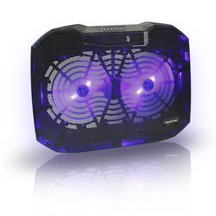 Đế Giá Đỡ Quạt Tản Nhiệt Cho Laptop N99 N19  Đế tản nhiệt 2 fan chạy êm, hút mạnh làm mát cực nhanh