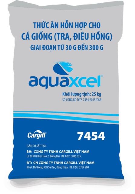 1kg cám cá cargill 7454 viên 3mm 30% đạm cho cá ăn hoặc dùng câu cá,tra,điêu hồng