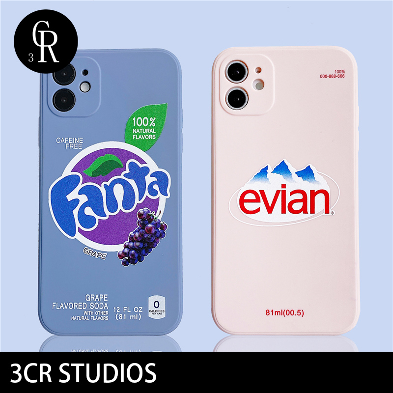 Ốp điện thoại silicon màu trơn hình Fanta iPhone 6 6S 7 8 Plus iPhone X XS MAX XR iPhone 12 Pro Max 12 Mini