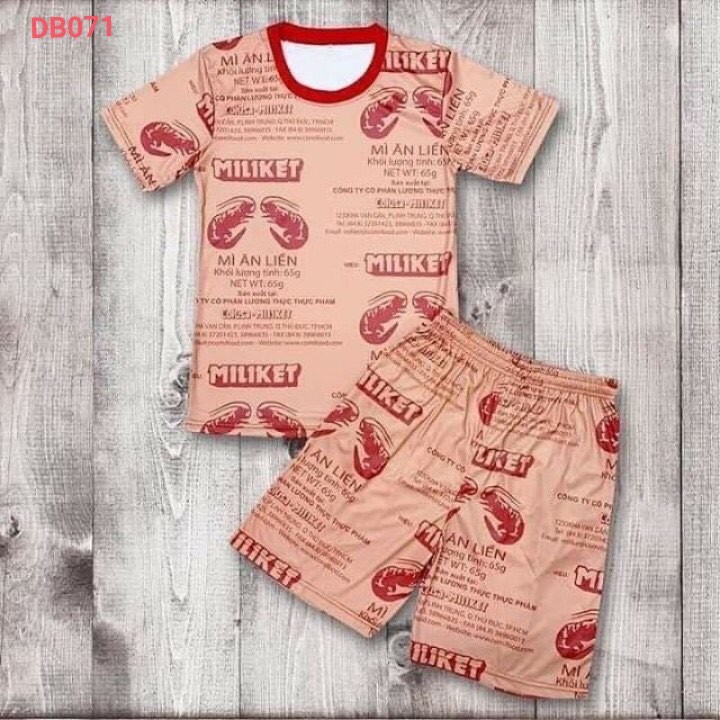 Bộ Đồ Quần Áo Nam Nữ Thể Thao Mì Tôm ( S ->XL )