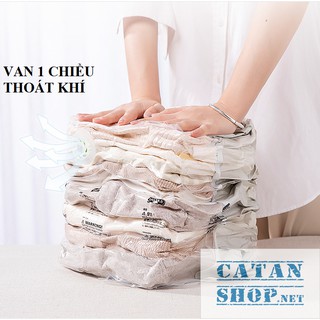 Túi Hút Chân Không Dùng Tay Ép Siêu Nhanh đựng quần áo, chăn màn (Không Cần Bơm Hút),  dễ sử dụng GD424-BichCK