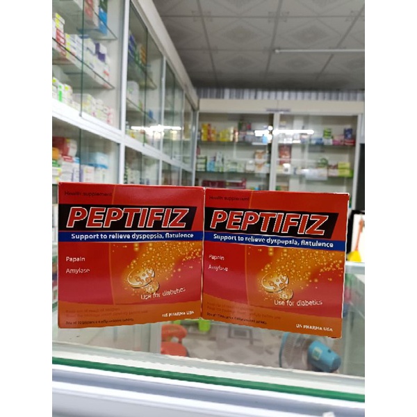 Viên sủi tiêu hoá Peptifiz vỉ 4 viên - hỗ trợ làm giảm nhanh triệu chứng khó tiêu,đầy hơi,dùng được cho người tiểu đường