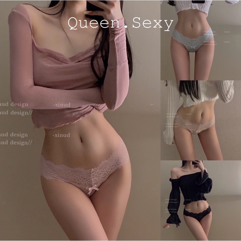Quần lót ren lọt khe hot hit mềm mại sexy quyến rũ gợi cảm - Queen.Sexy - QL1