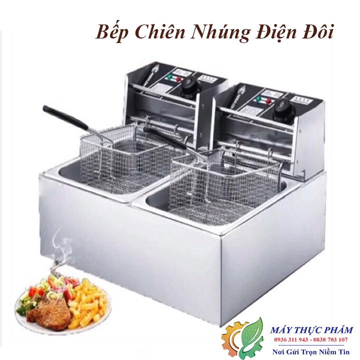 BẾP CHIÊN NHÚNG 2 HỘC 6L