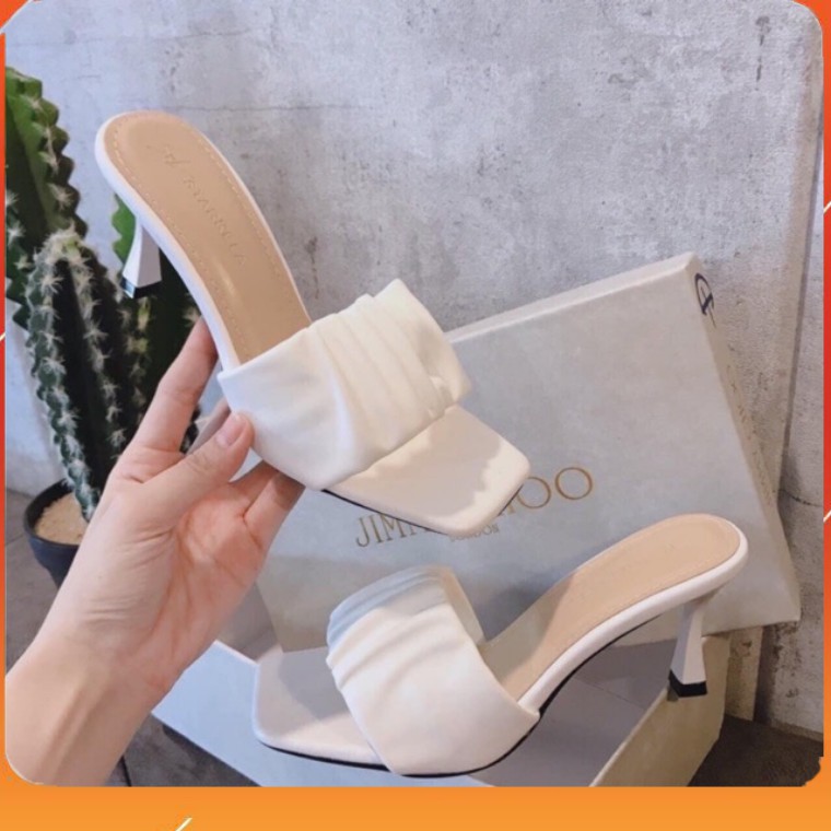 PAMELA - Dép Guốc Nữ Quai Nhún Gót Nhọn Sang Trọng Dễ Phối Đồ (6cm) - G25