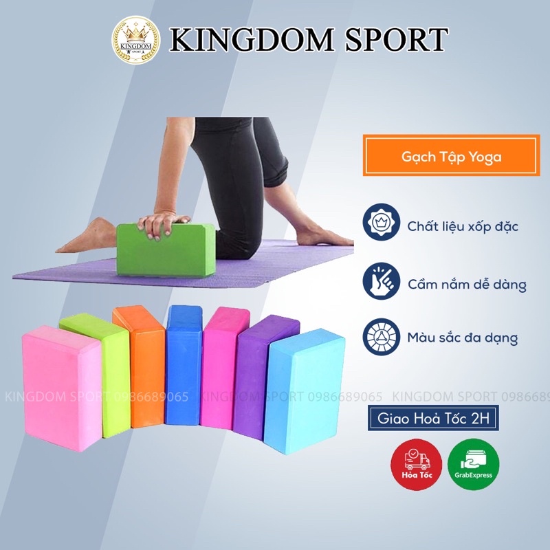 Gạch tập yoga hoa văn mandala cao cấp KINGDOM SPORT