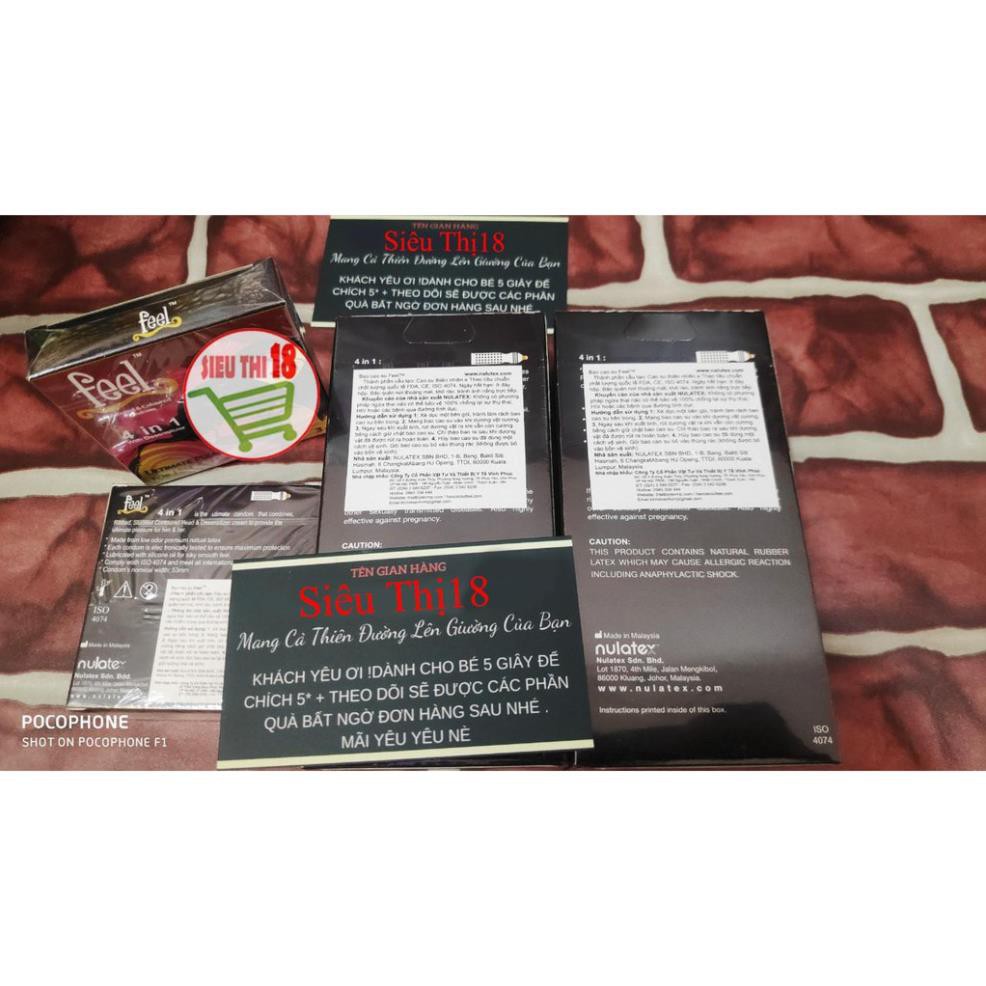 Bao cao su feel gân gai kéo dài thời gian quan hệ 3 cái
