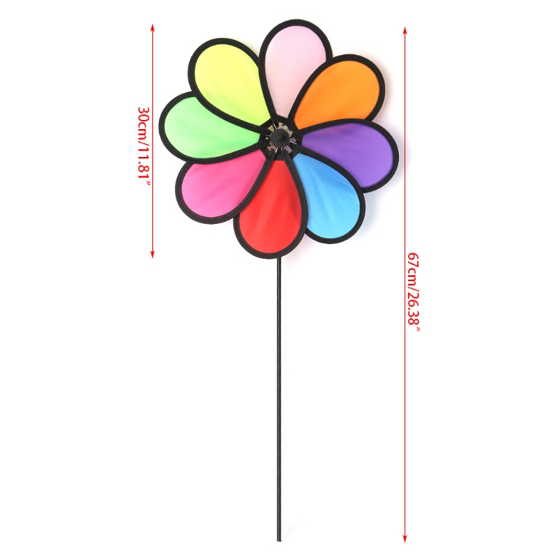 Chong Chóng Xoay 8 Cánh Trang Trí Sân Vườn Cho Bé Spinner