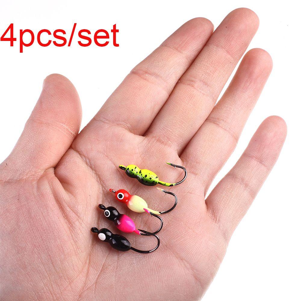 JONYE Bộ 4 Mồi Câu Cá Giả Bằng Chì Cứng 2.5cm 2.3g