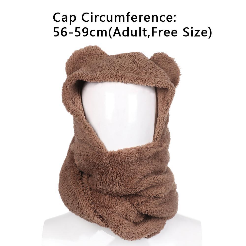 Mũ Beanie Hình Gấu Dễ Thương Cho Nữ
