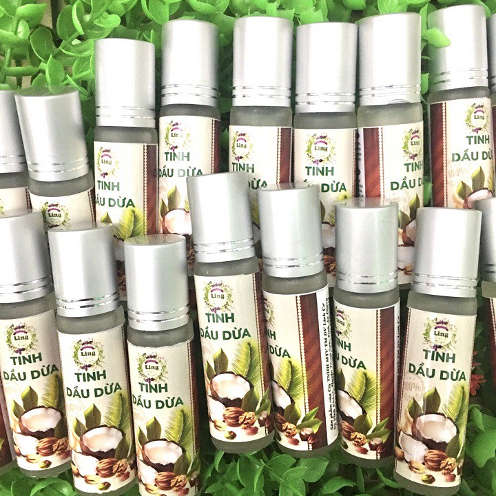 Lăn dưỡng môi tinh dầu dừa nguyên chất thơm xịn (lọ 10ml)