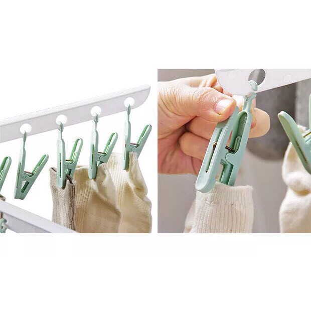 Móc chùm phơi quần áo cho bé 36 kẹp chắc chắn