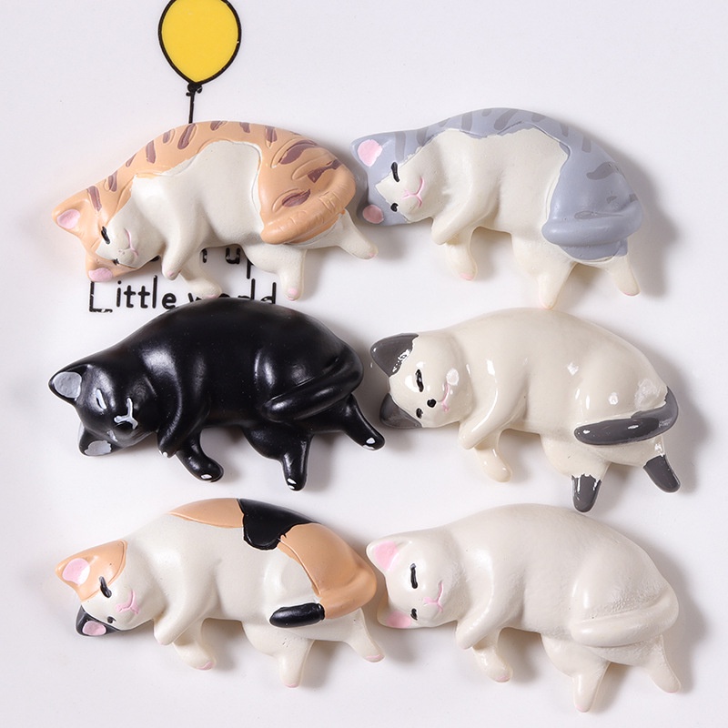 Set 5 Phụ Kiện Trang Trí Điện Thoại Hình Mèo Con Dễ Thương