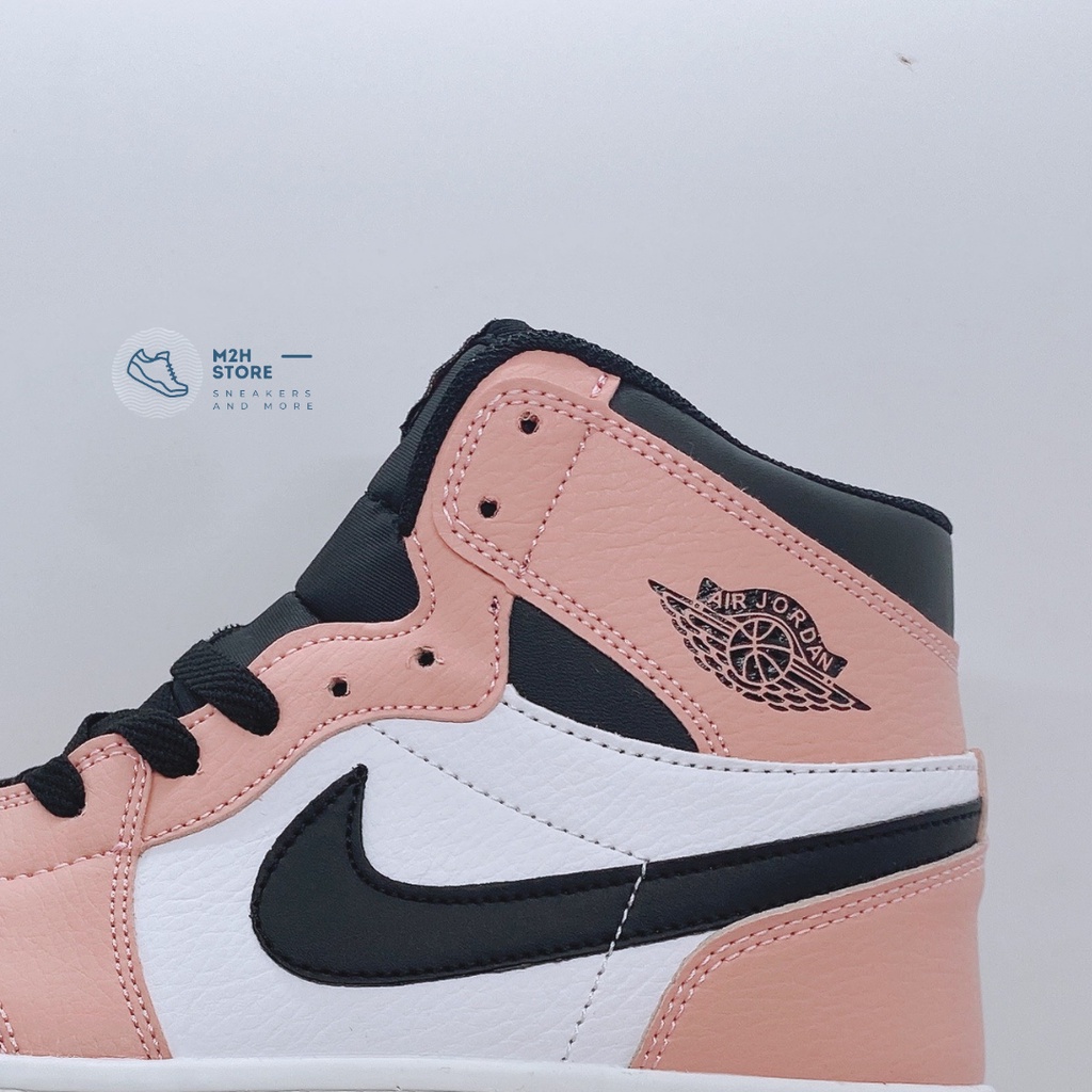 Giày Thể Thao Nam Nữ Sneaker Air Jordan 1 Cổ Cao Hồng Phấn Full Size | BigBuy360 - bigbuy360.vn