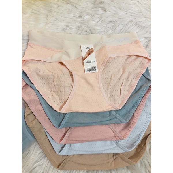 Quần lót Bầu cạp chéo 20031 chất cotton thông hơi kháng khẩn thoáng mát, quần lót bà bầu cao cấp co giãn mềm mịn ko bai