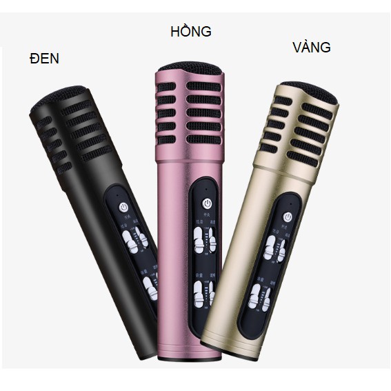Míc Thu Âm Hát Karaoke Livestream C9 Không Cầm Sound Card Tặng Kèm Tai Nghe