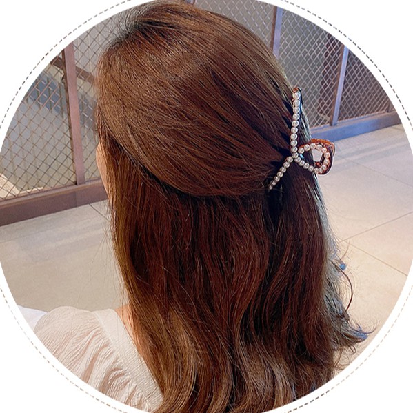 [Rẻ Vô Địch] Kẹp Tóc,  Kẹp Càng Cua Đính Hạt Phong Cách Hàn Quốc Cho Nữ, Bé Gái