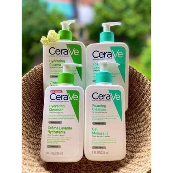 Sữa rửa mặt Carave dịu nhẹ 236ml dùng cho da dầu mụn, da khô, da nhạy cảm