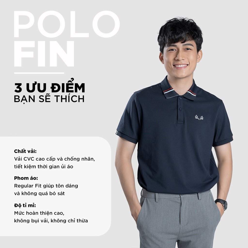 Áo POLO nam cổ bẻ FIN vải cá sấu Cotton xuất xịn,chuẩn form, sang trọng - thanh lịch - HAPPYHOW