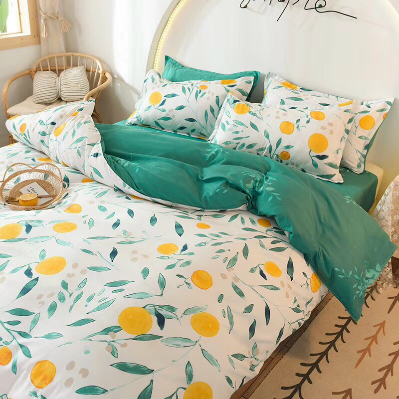 Bộ Chăn Ga Gối Cotton 3D✨ m6/m8/2m-Tiệm Nhà Mêu✨Set 4 Món Poly Siêu Đáng Yêu Bedding - Decor Hàn Quốc ( V0L1 )