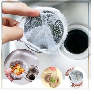 Gói 100 túi lọc rác thông minh cho bồn rửa chén Helfer chất liệu sợi đay tự nhiên có khả năng tự phân hủy sau 2 tháng