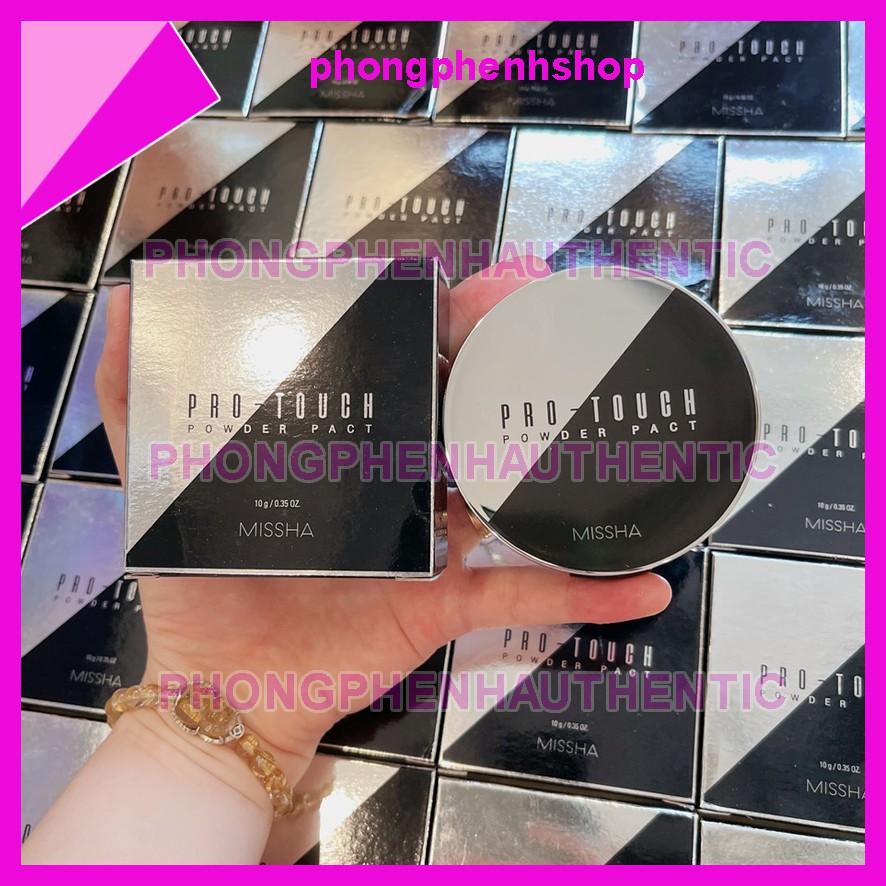 Phấn phủ dạng nén kiềm dầu Missha Pro-touch Powder Pact SPF25 PA++ 10g | BigBuy360 - bigbuy360.vn