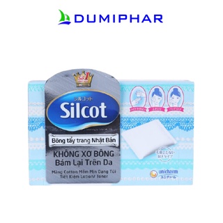 Bông tẩy trang Silcot Hộp 82 miếng Nhật