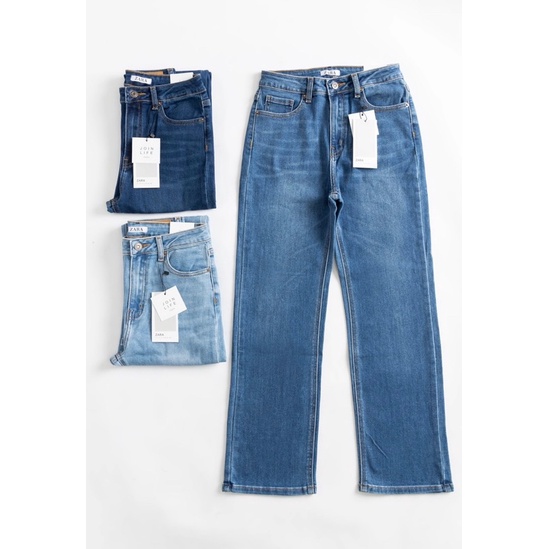 Quần jeans ống đứng