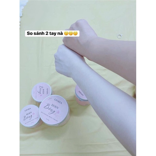 Kem Body Bông ONAYA Dưỡng Trắng Da - Body Milk tặng Son dù