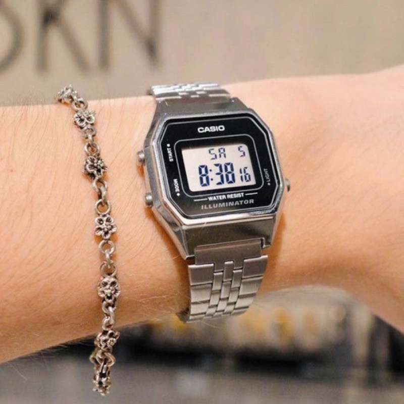 Đồng hồ nữ dây kim loại Casio chính hãng Anh Khuê LA680WA-1DF