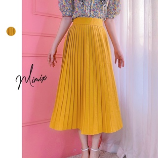 Chân váy midi xếp ly MIMIX thanh lịch MV4140