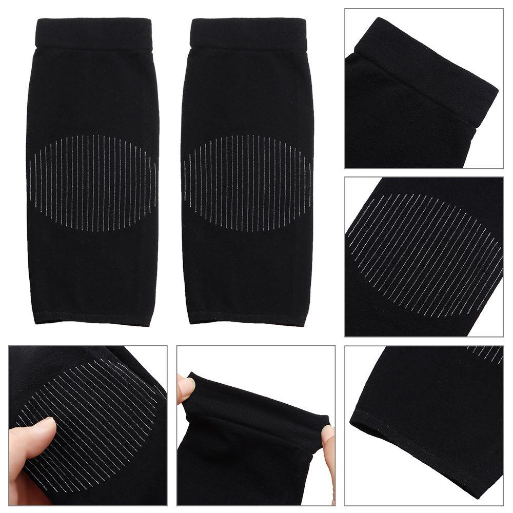 1 Cặp Đệm Bảo Vệ Đầu Gối Bằng Nylon Giữ Ấm Tiện Dụng Khi Chạy Bộ /