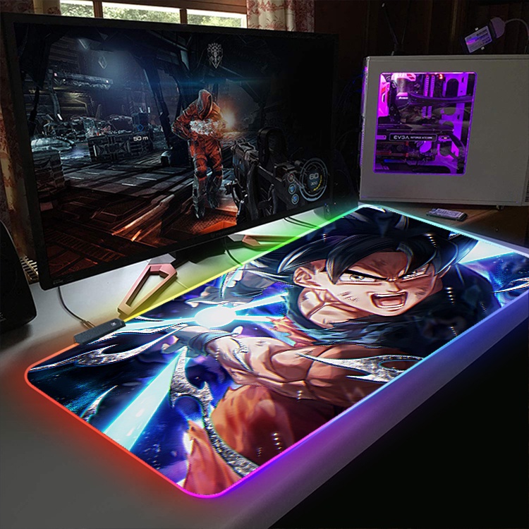 Lót Chuột, Pad Chuột LED RGB Custom ANIME, ONE PIECE, SONGOKU, NARUTO Size 80x30cm