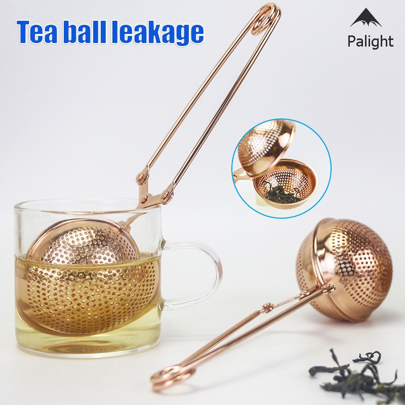 Stainless Steel Snap Tea Infuser Rose Golden Loose Leaf Tea Ball Strainer for Teaism