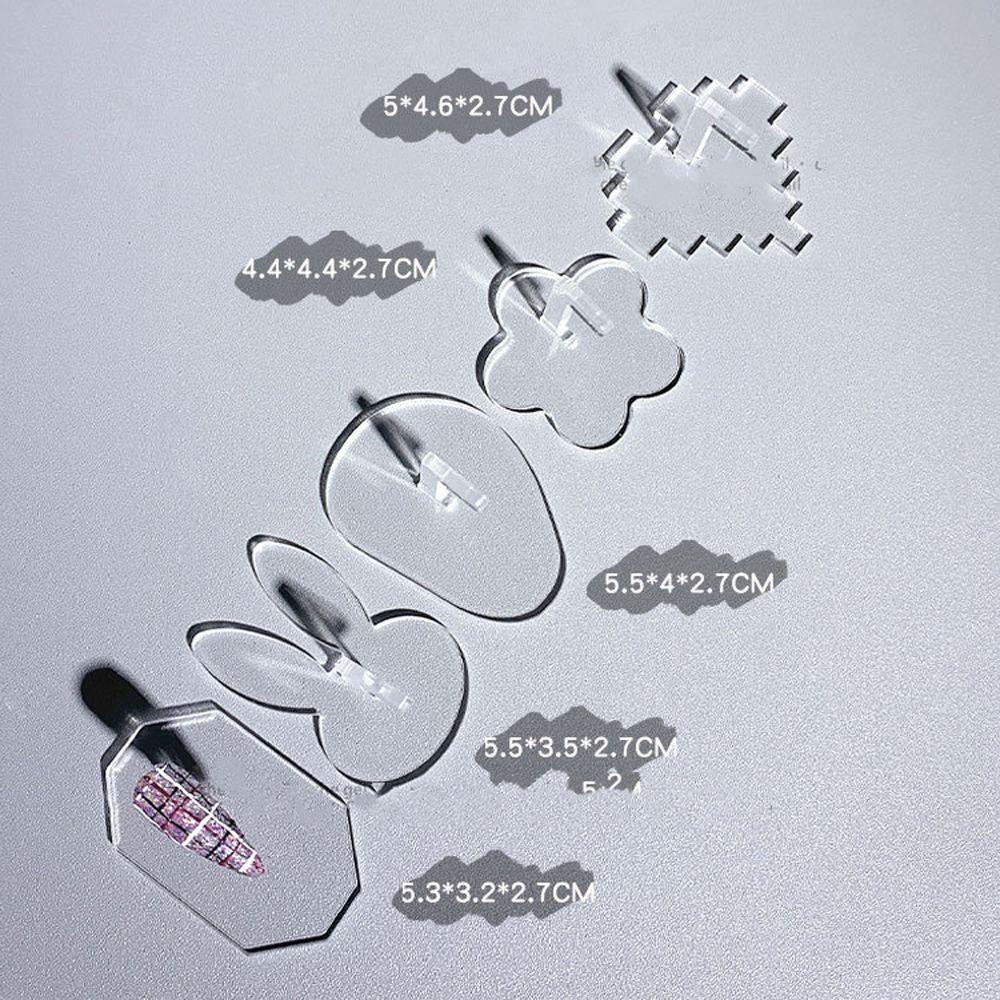 Giá Đỡ Móng Tay Giả Hình Hoa Sen Bằng Acrylic Tiện Dụng
