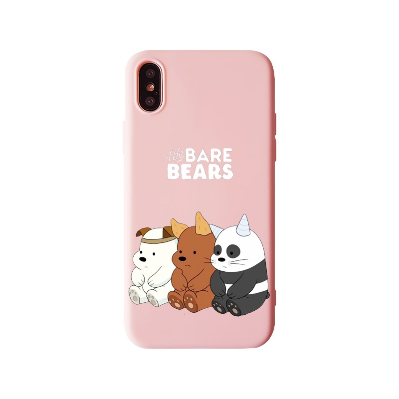 Ốp điện thoại silicon nhám dẻo hình gấu cho IPhone 6 6s 7 8 6Plus 6sPlus 7Plus 8Plus X | BigBuy360 - bigbuy360.vn
