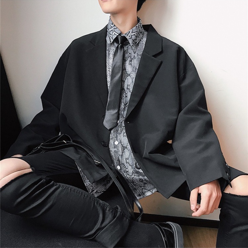 ♞AFF LIGE♞ Áo blazer dáng rộng phong cách Hàn Quốc cho nam | BigBuy360 - bigbuy360.vn